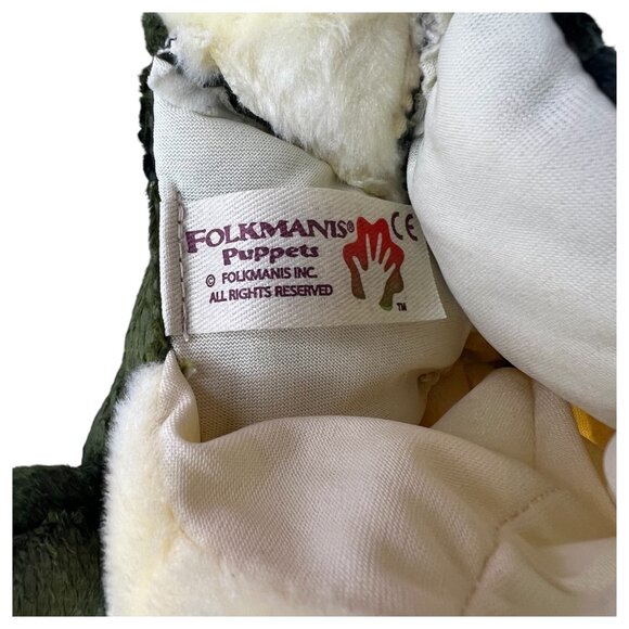 Folkmanis Baby Dragon Hand Puppet Plush Green 9 Inch Wings Stuffed Animal Toy - Picture 6 of 11